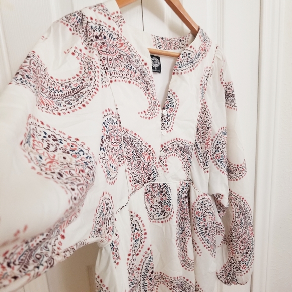 Boho Paisley Blouse Longsleeve - Picture 3 of 9